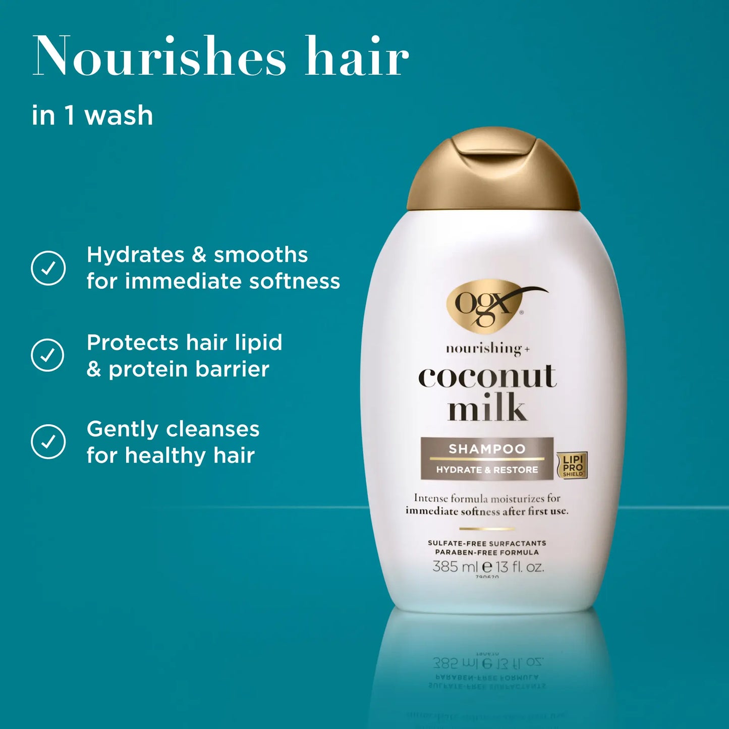 OGX - Nourishing + Coconut Milk Shampoo | 385 mL