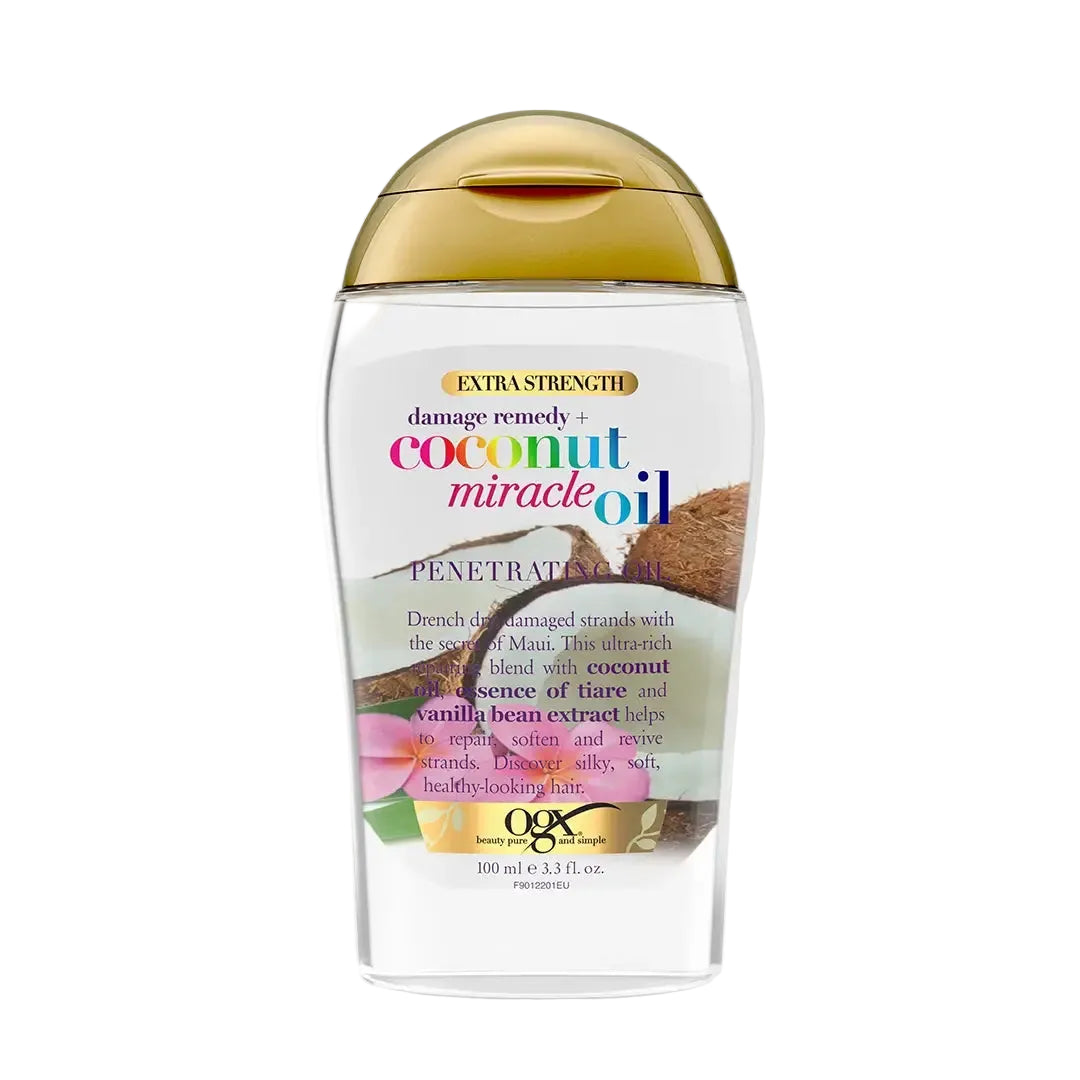 OGX -Extra Strength Damage Remedy + Coconut Miracle Oil Penetrating Hair Oil Treatment | 100 mL
