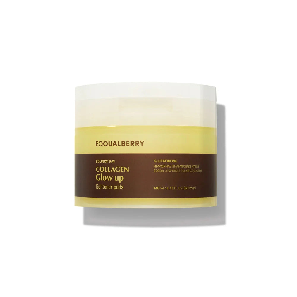 EQQUALBERRY - Collagen Glow Up Gel Toner Pads