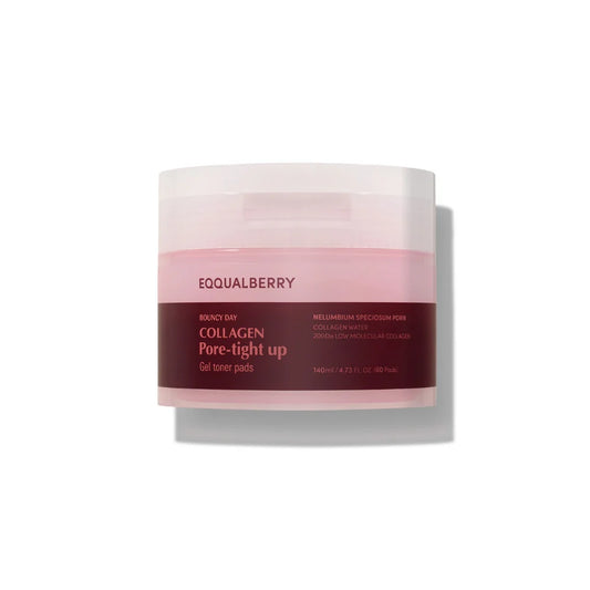 EQQUALBERRY - Collagen Pore-Tight Up Gel Toner Pads