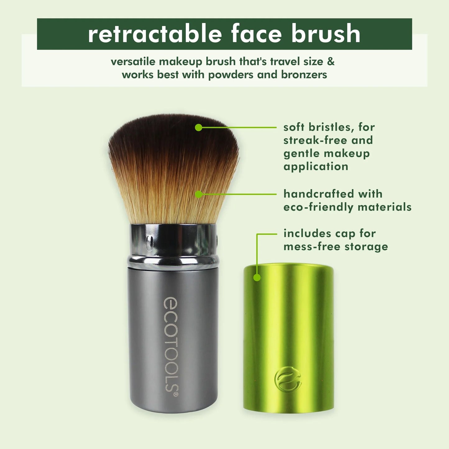 Ecotools - Brush Retractable Face Brush