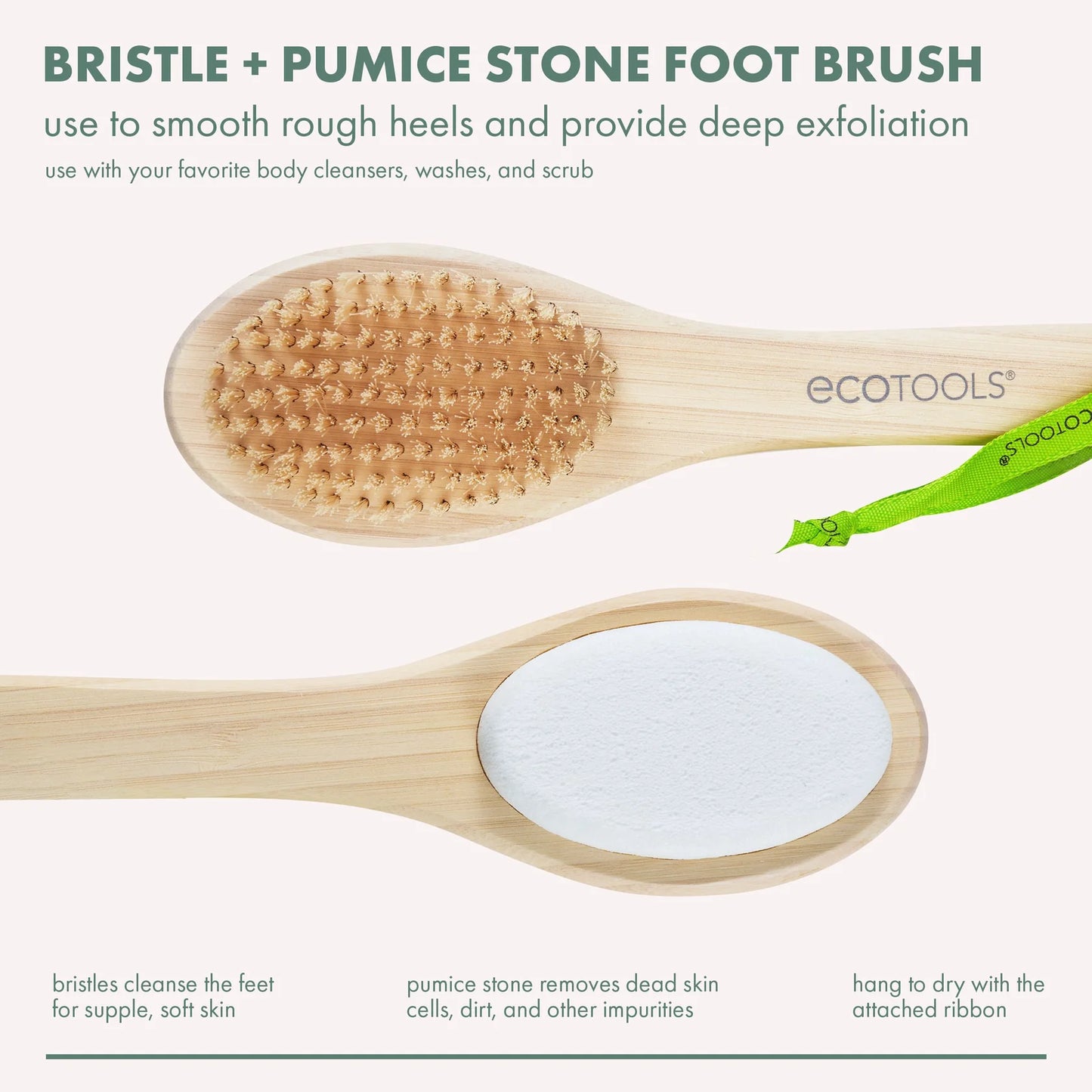 Ecotools - Bristle & Pumice Stone Foot Brush