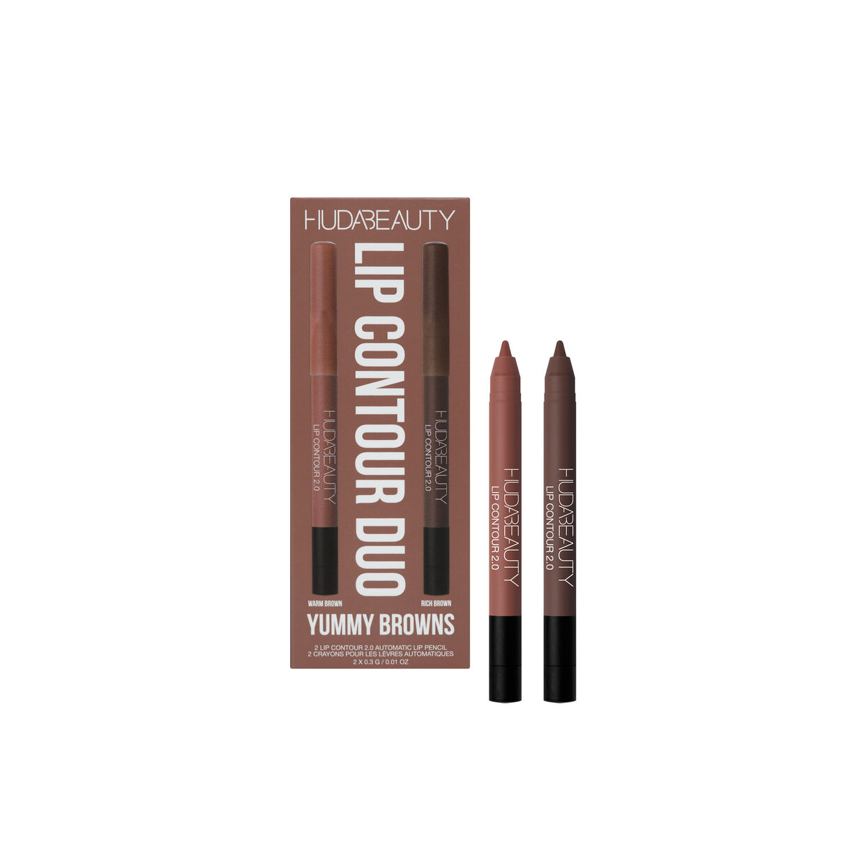 Huda Beauty - Lip Contour Mini Duo Yummy Browns