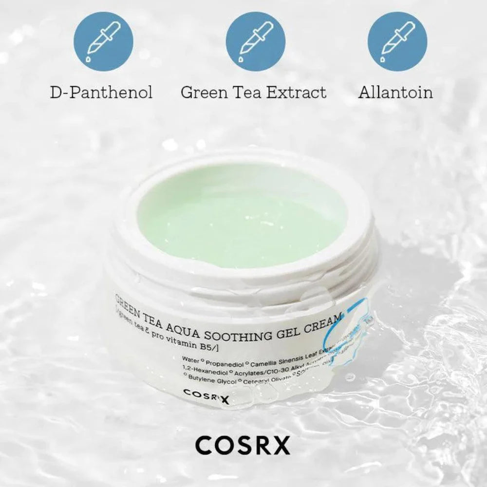 COSRX - GREEN TEA AQUA SOOTHING GEL CREAM