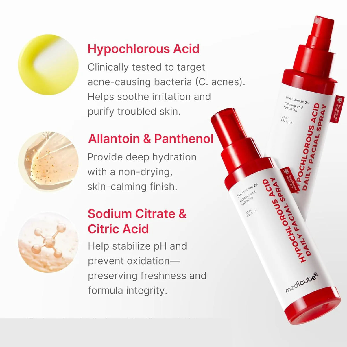 MEDICUBE - Hypochlorous Acid Daily Facial Spray | 125 ML