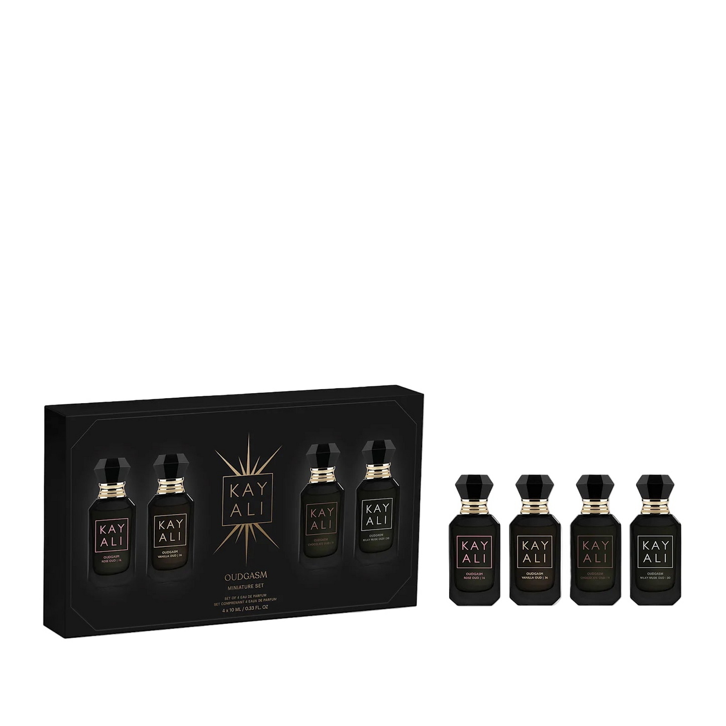 KAYALI - Oudgasm Miniature Set | (Vanilla, Rose, Milky Musk, Chocolate)