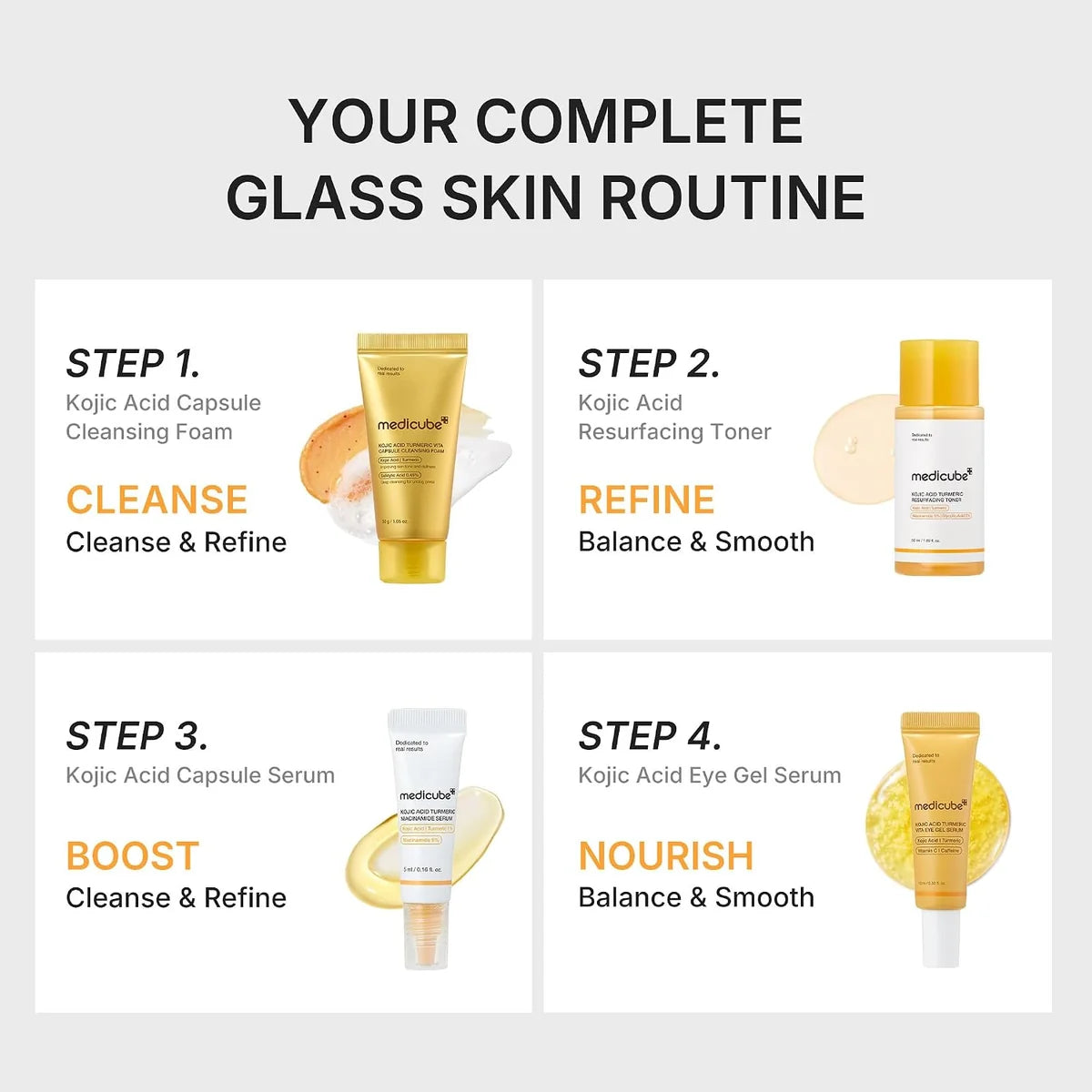 MEDICUBE - KOJIC BRIGHTENING ESSENTIAL KIT