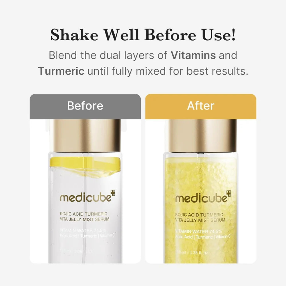 MEDICUBE - Kojic Acid Turmeric Vita Jelly Mist Serum