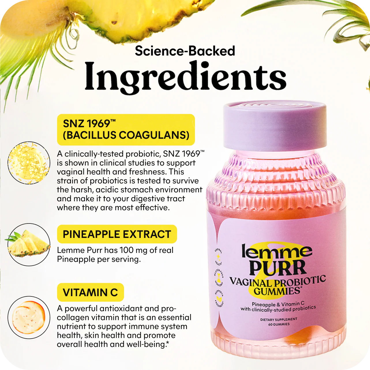 Lemme - Purr Vaginal Probiotic Gummies for Women