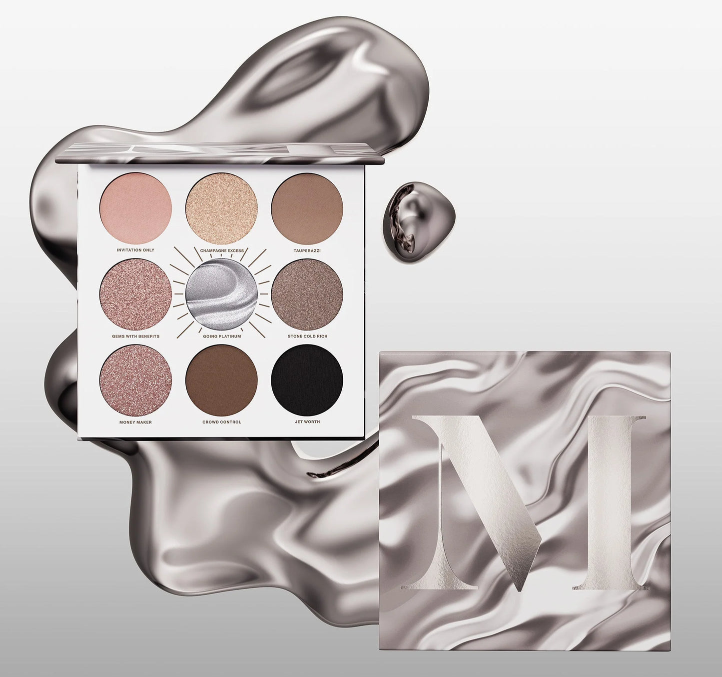 Morphe - Rich & Foiled Artistry Palette - Going Platinum