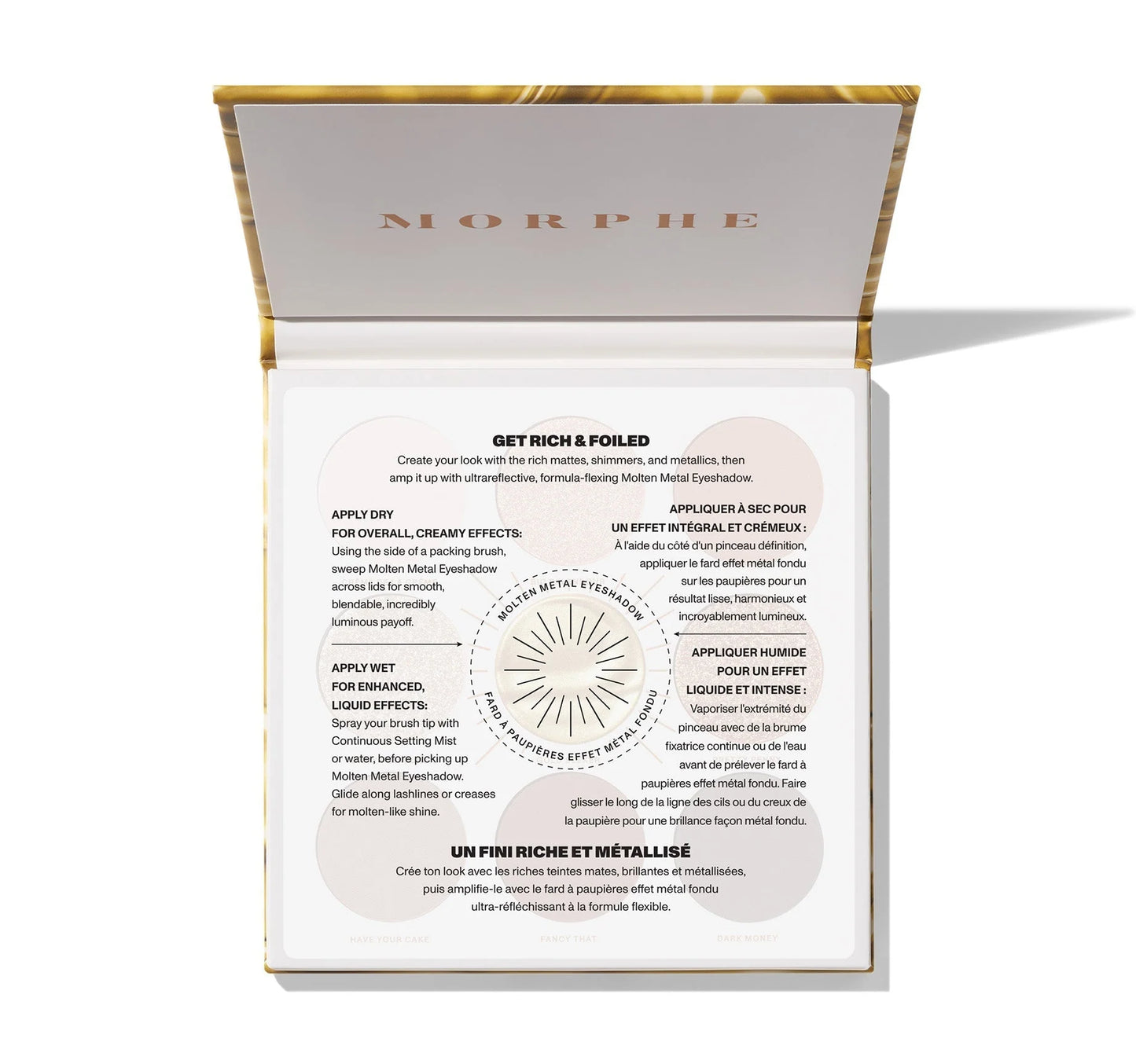 Morphe - Rich & Foiled Artistry Palette - Gold Seeker