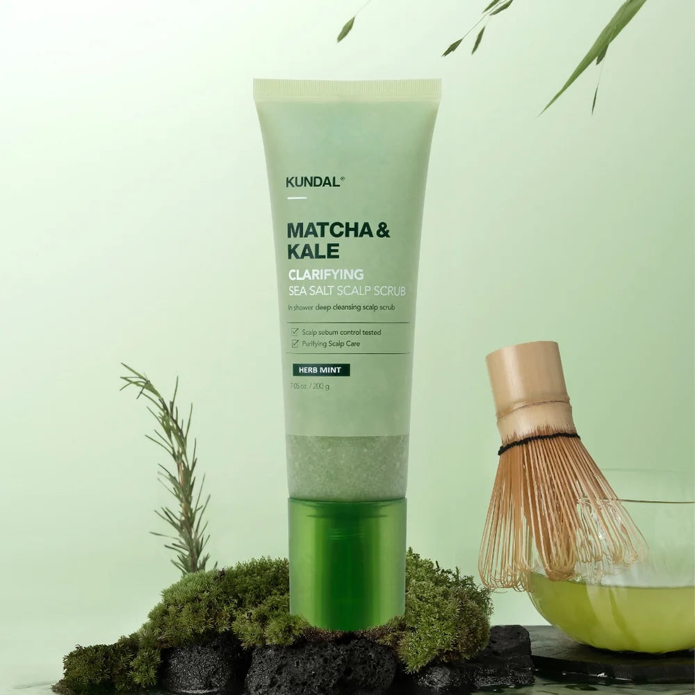 KUNDAL - Matcha & Kale Clarifying Sea Salt Scalp Scaler
