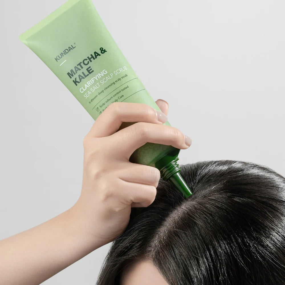 KUNDAL - Matcha & Kale Clarifying Sea Salt Scalp Scaler
