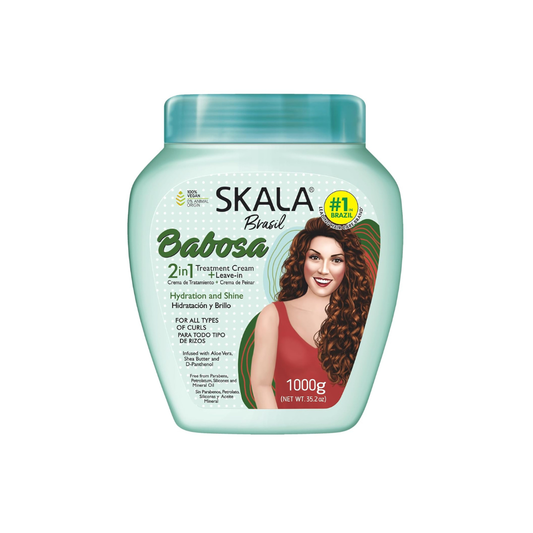 SKALA - Babosa Hair Treatment Cream, 1 kg (Aloe Vera & Shea Butter for Curly Hair)