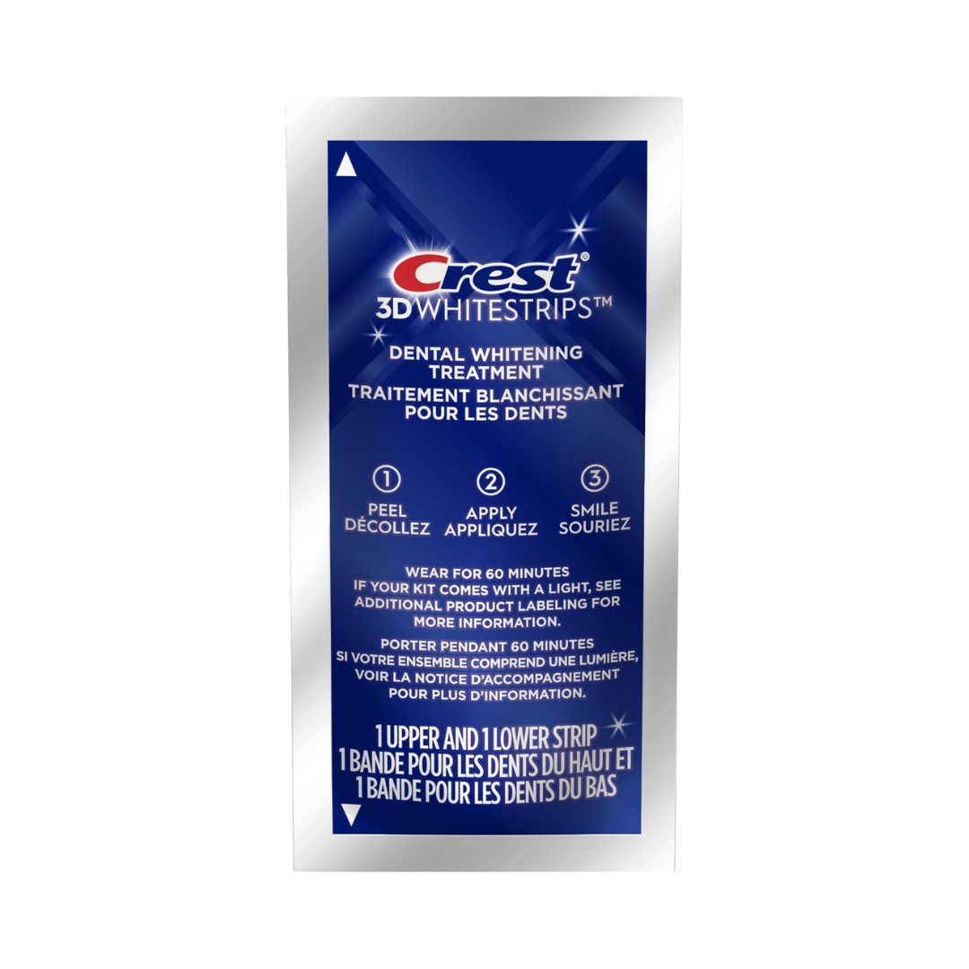 CREST 3D WHITESTRIPS 1 WEEK TRANSFORMATION 14 TREATMENTS, 8 LEVELS WHITER