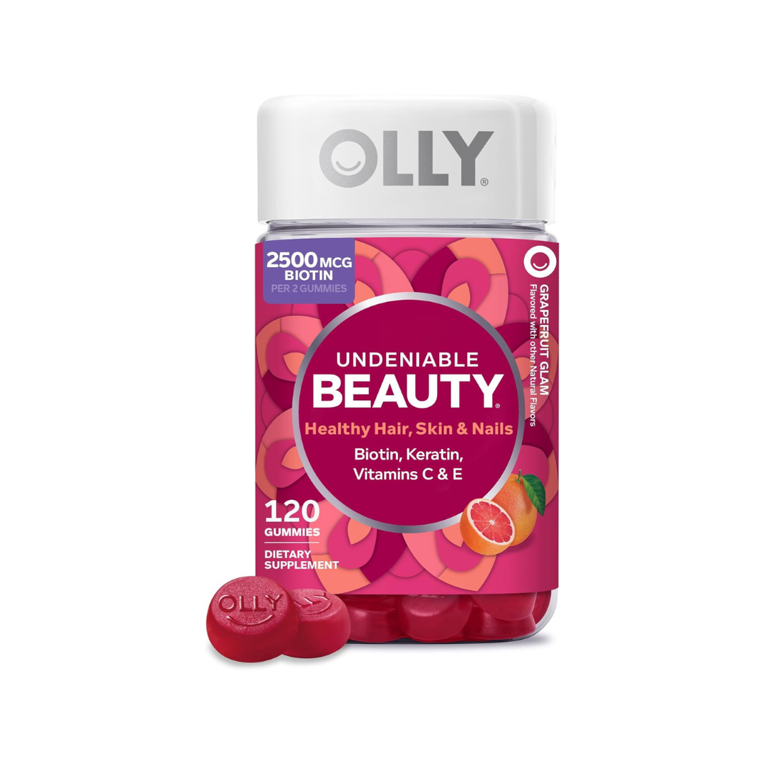 OLLY - Hair Skin and Nails Gummies - Undeniable Beauty | 120 Gummies