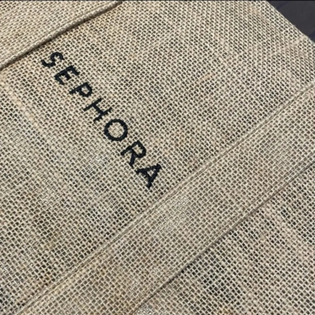 SEPHORA LIMITED EDITION RAFFIA TOTE WITH SCARF