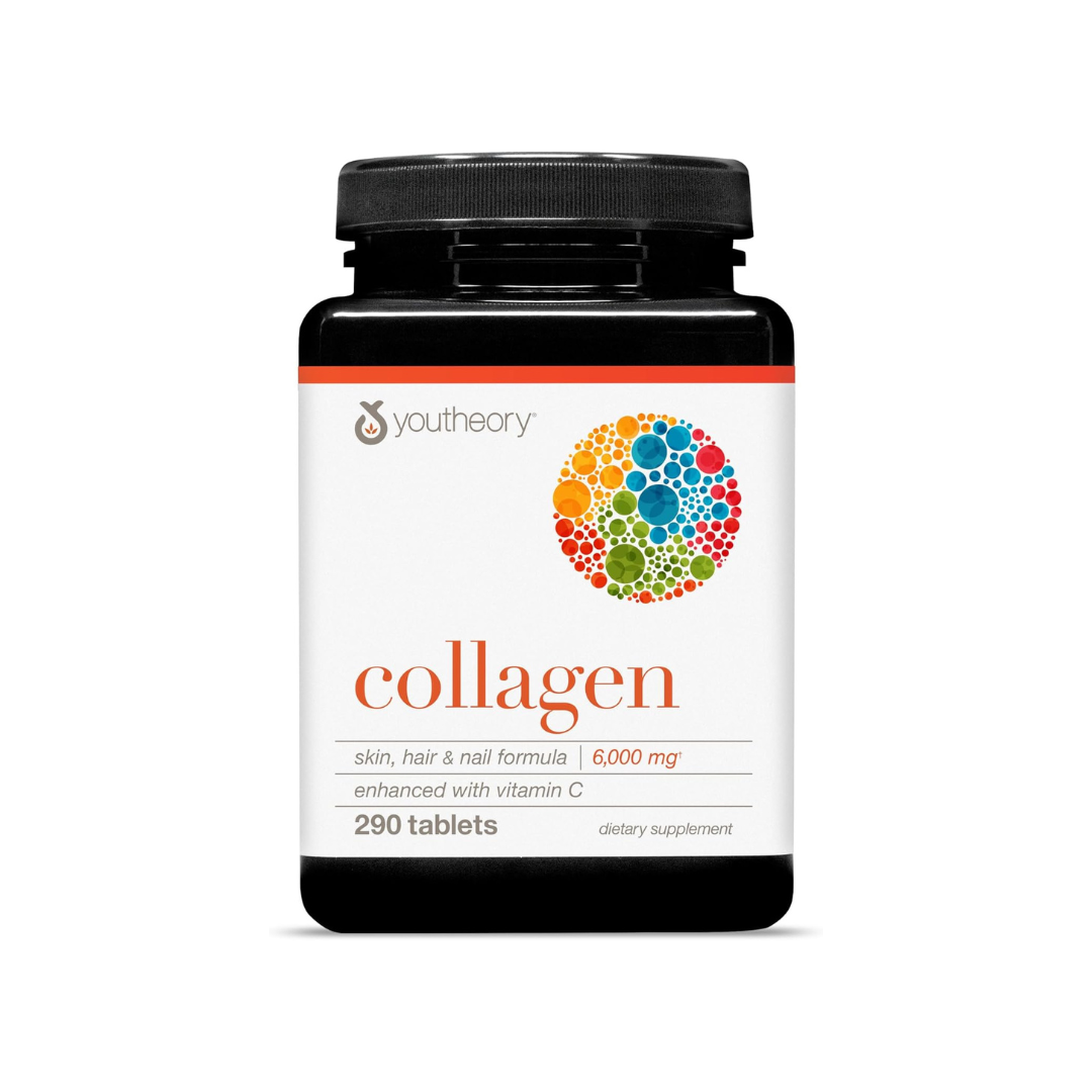 Youtheory - Advanced Collagen - 6,000 mg Hydrolyzed Collagen Peptides | 290 Tablets (48 Day Supply)