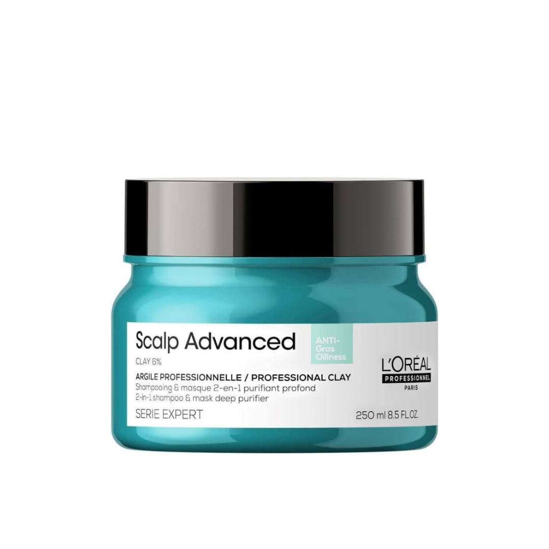 L'Oréal Professionnel Paris - Scalp Advanced Anti-Oiliness 2-in-1 Deep Purifier Mask | 250 mL