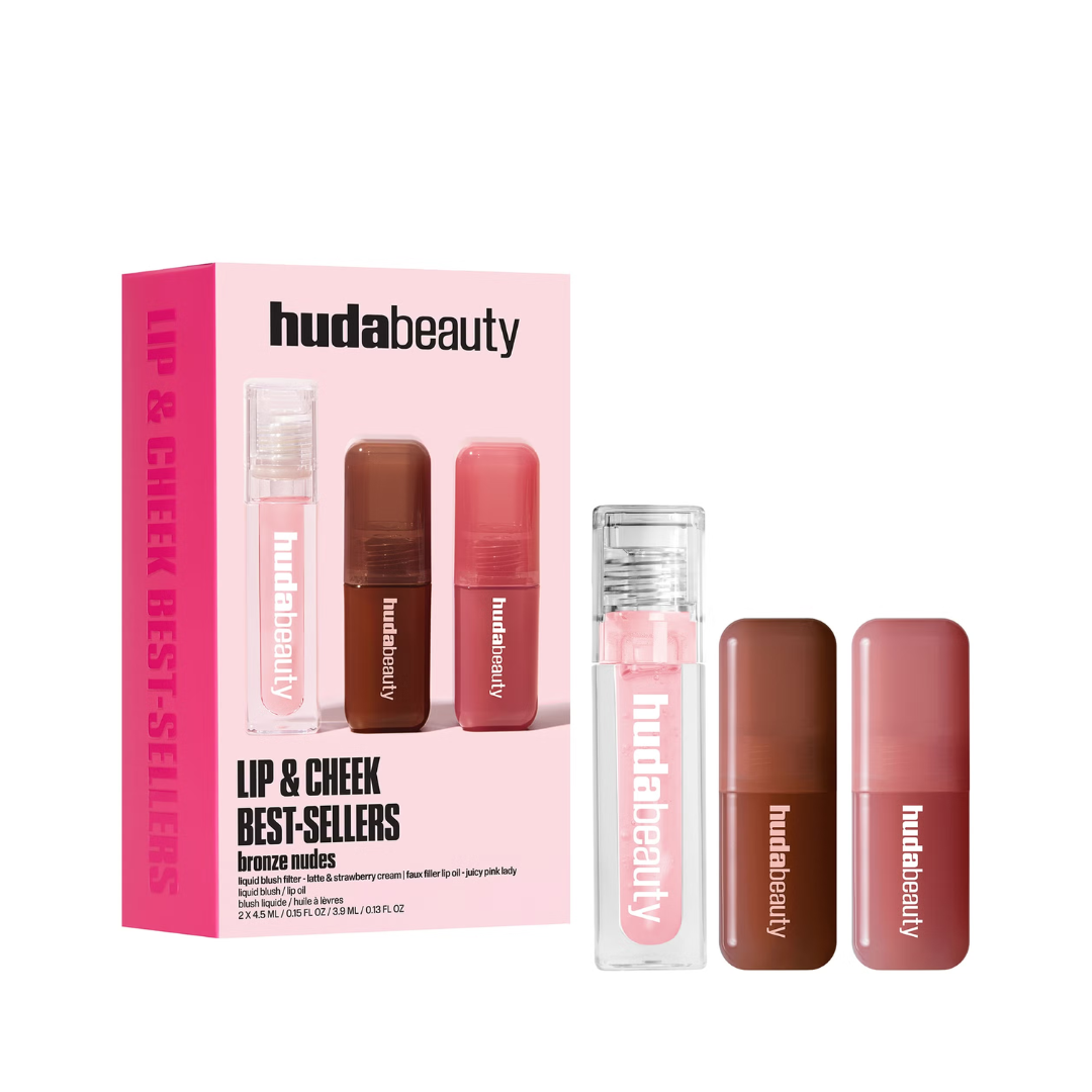 HUDA BEAUTY - Bronze Nudes Lip And Cheek Best Sellers