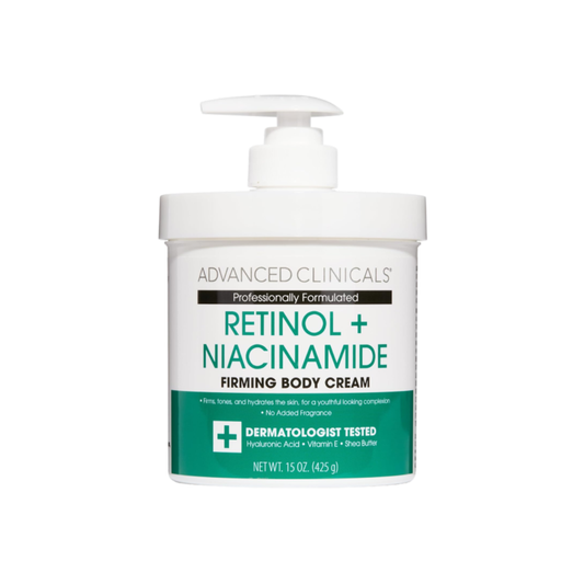 Advanced Clinicals - Retinol + Niacinamide Crepey Skin Cream | 454 g