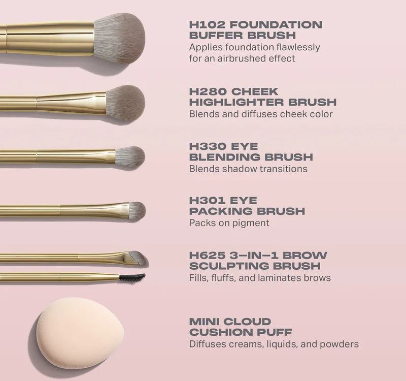 morphe - Compose Yourself 6-Piece Brush & Tool Set