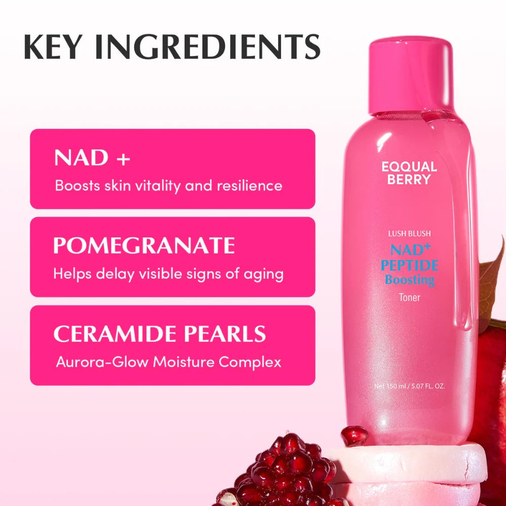 EQQUALBERRY - NAD+ Peptide Boosting Toner | 150 ML