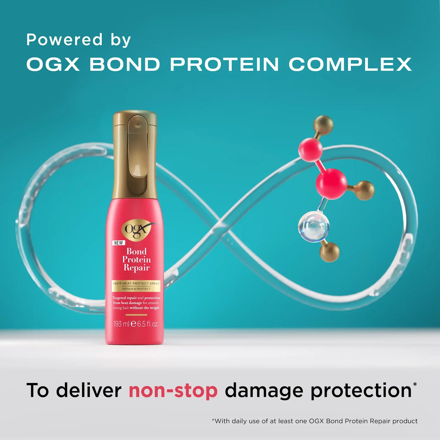 OGX - Bond Protein Repair 450°F Heat Protect Spray for Hair | 193 mL