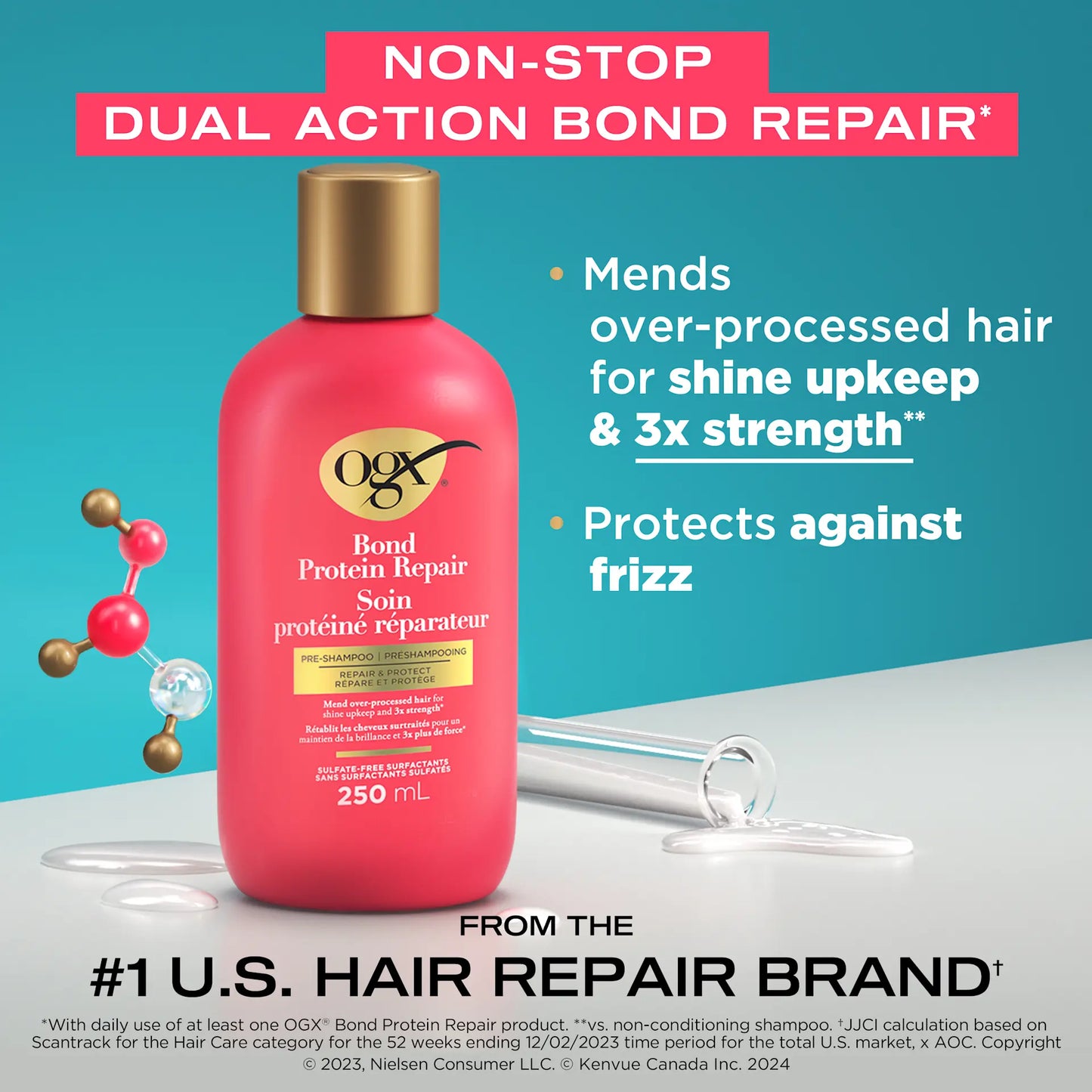 OGX - Repair & Protect Bond Protein Repair Pre-Shampoo | 250 mL