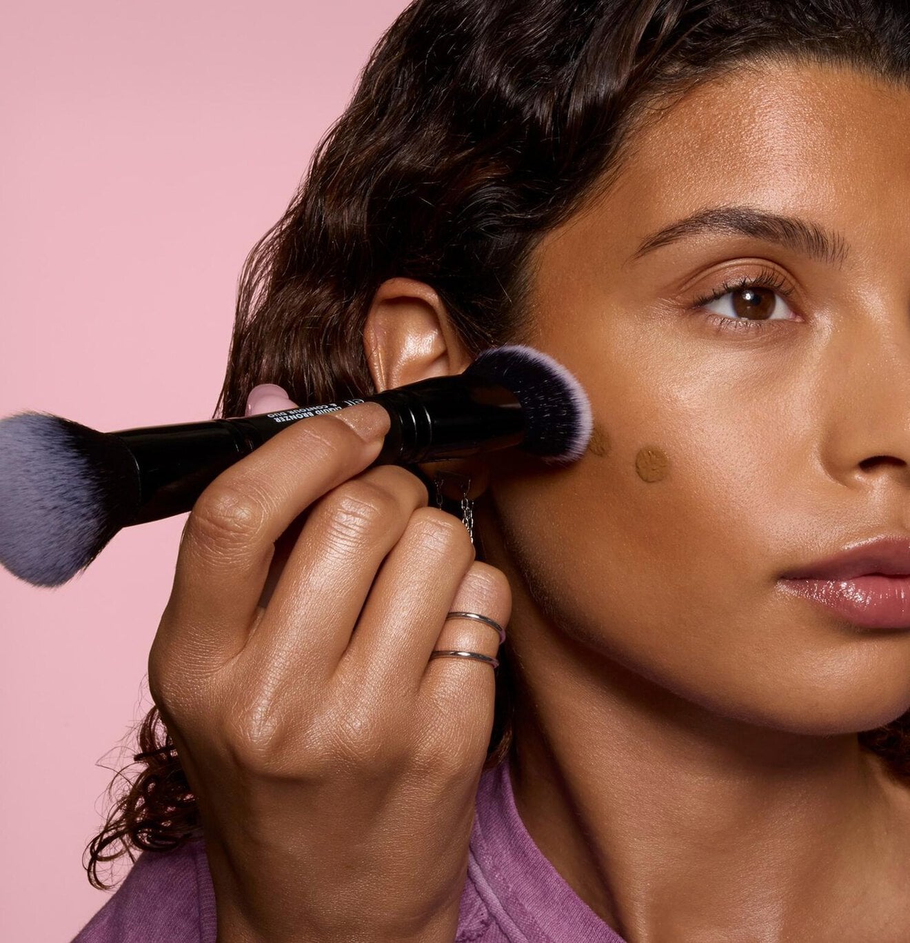 e.l.f. Liquid Bronzer & Contour Duo Brush