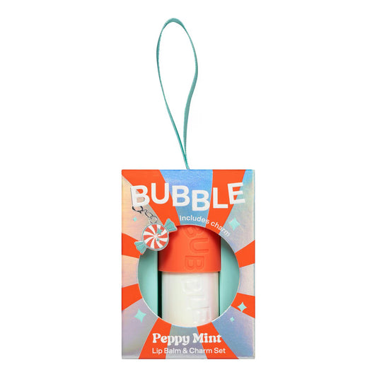 Bubble - Peppy Mint Lip Balm & Charm Set