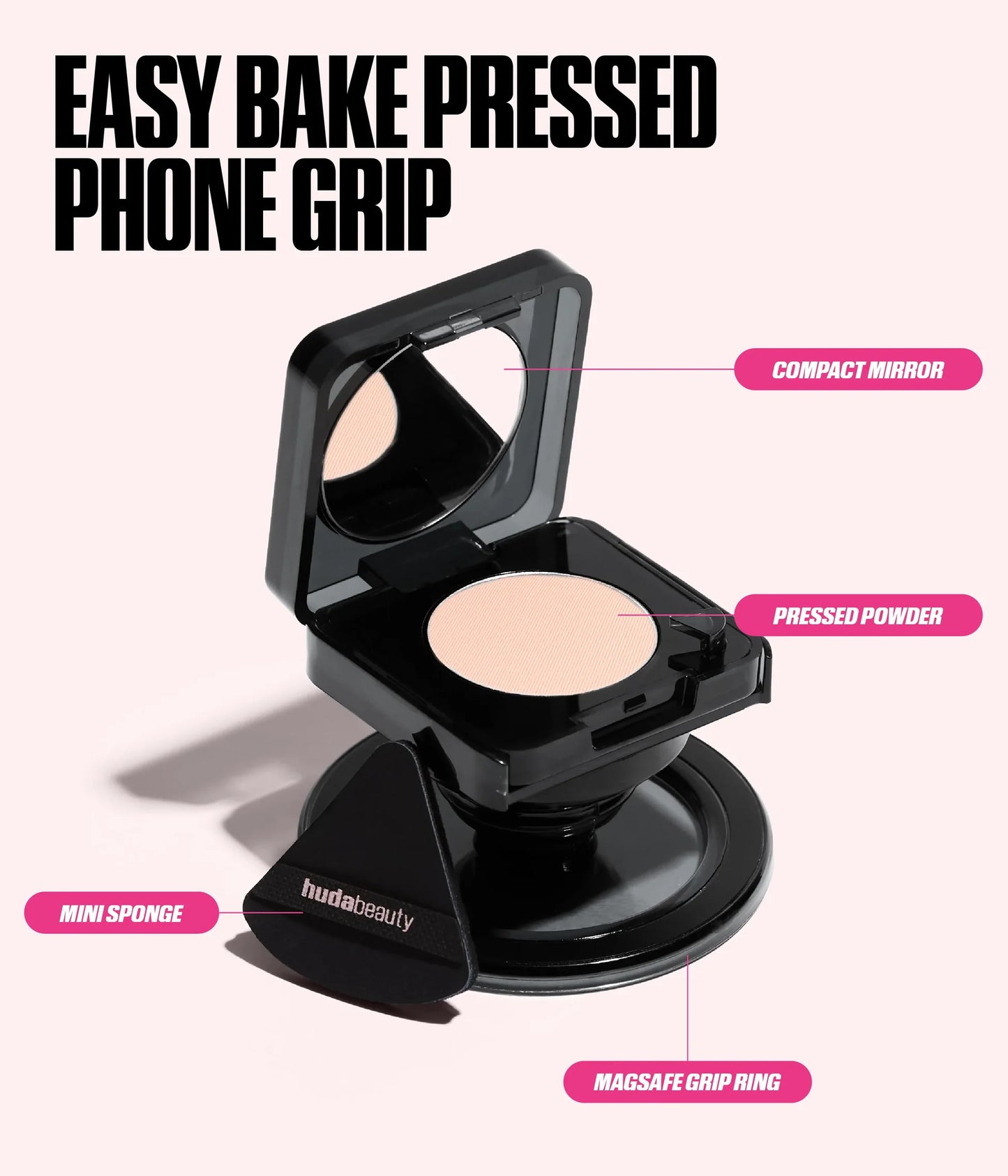 Huda Beauty - EASY BAKE PRESSED POWDER PHONE GRIP