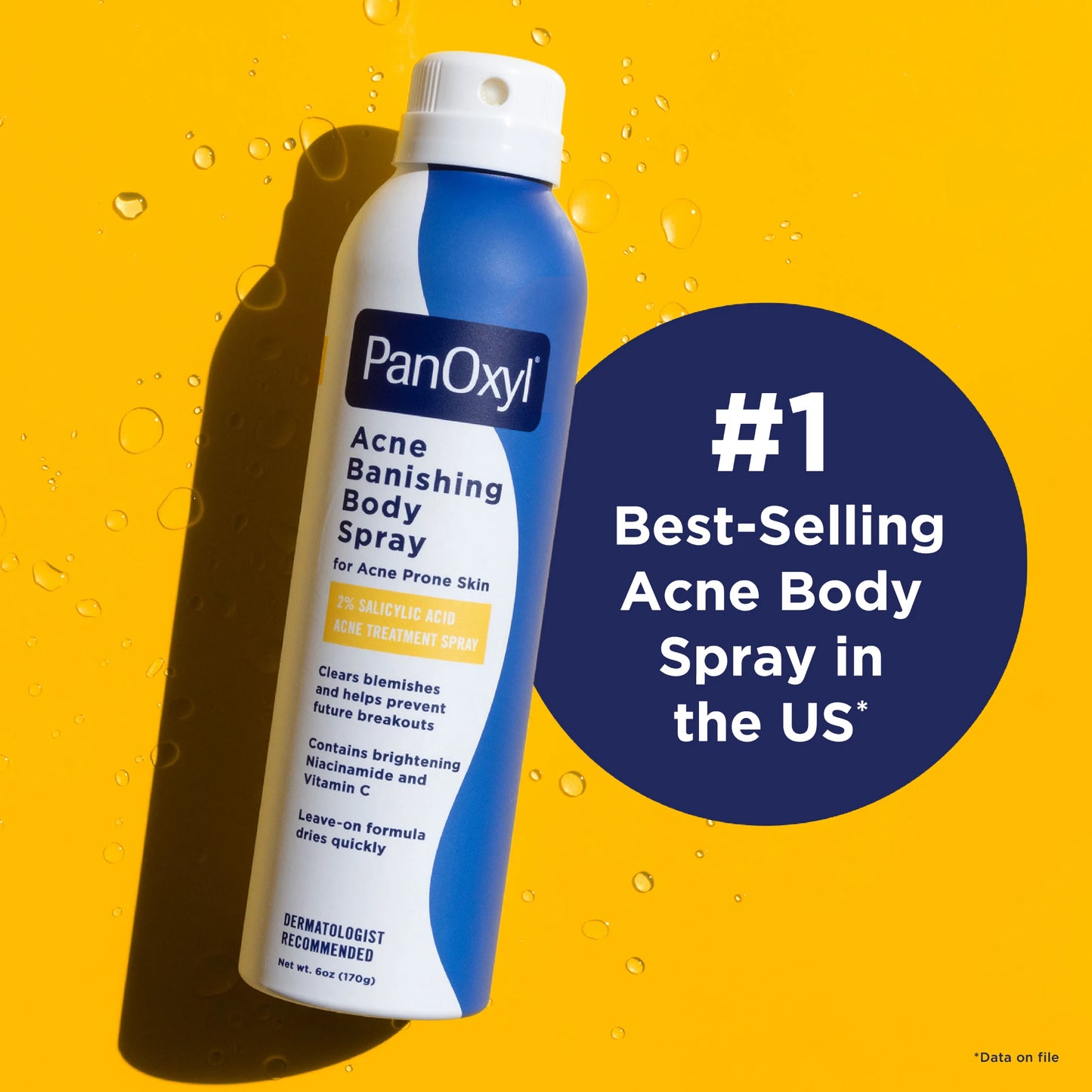 PanOxyl - Acne Banishing Body Spray with 2% Salicylic Acid | 170 g
