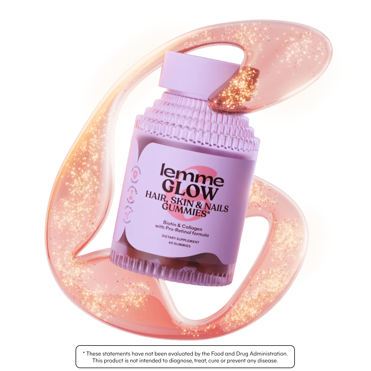 Lemme - Glow Collagen Gummies for Thick Hair