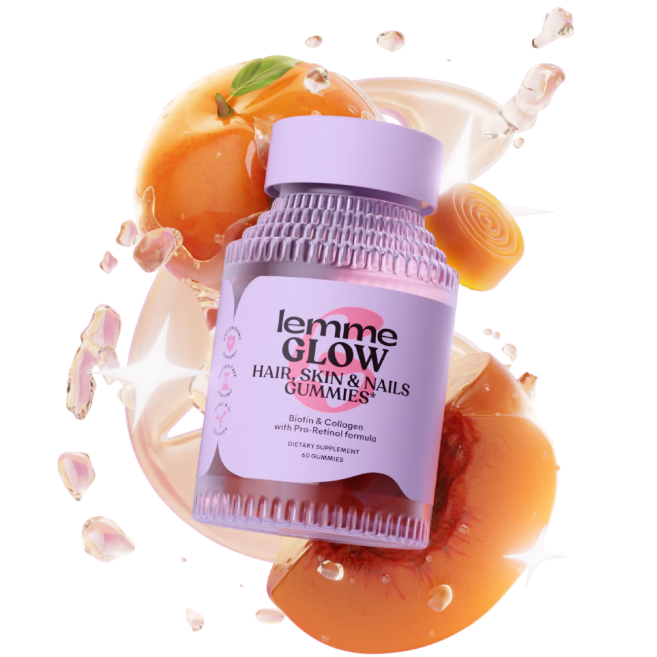 Lemme - Glow Collagen Gummies for Thick Hair