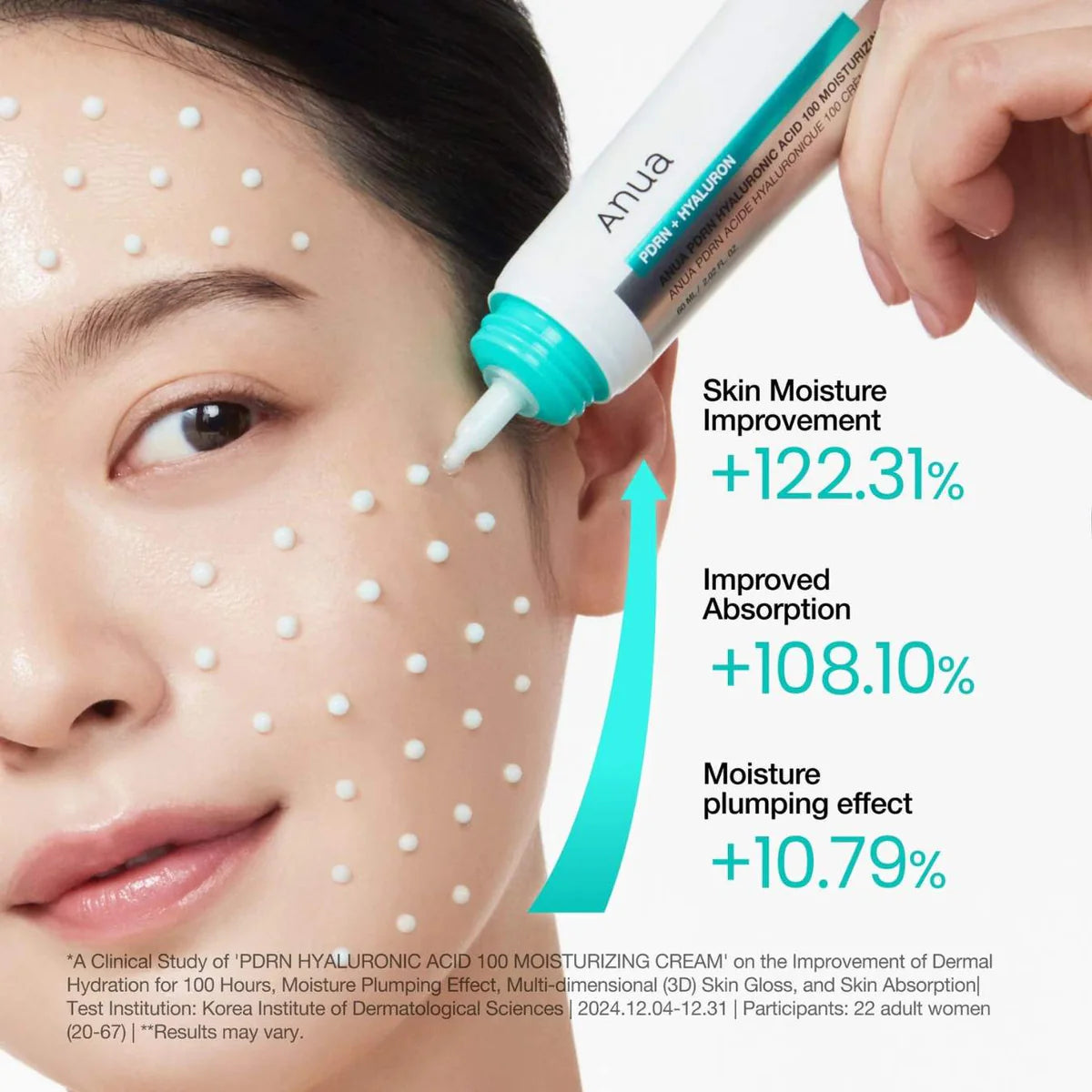 ANUA - PDRN Hyaluronic Acid 100 Moisturizing Cream | 60 mL