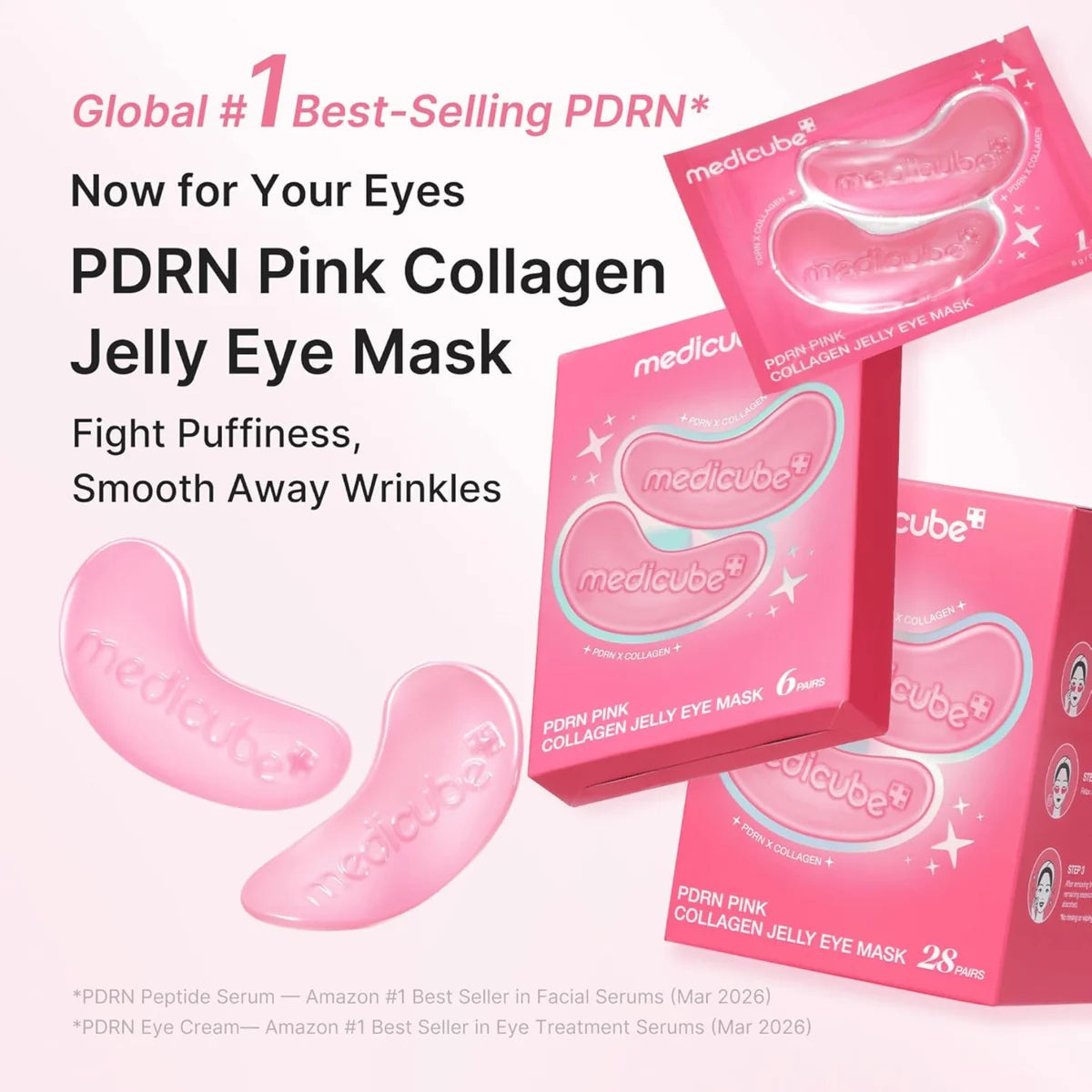 MEDICUBE - PDRN PINK COLLAGEN JELLY EYE MASK