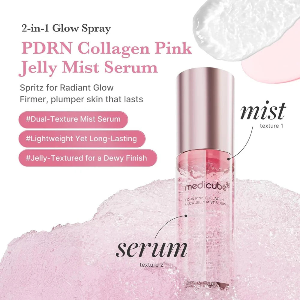 MEDICUBE - PDRN Pink Collagen Glow Jelly Mist Serum