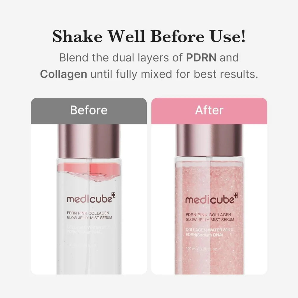 MEDICUBE - PDRN Pink Collagen Glow Jelly Mist Serum