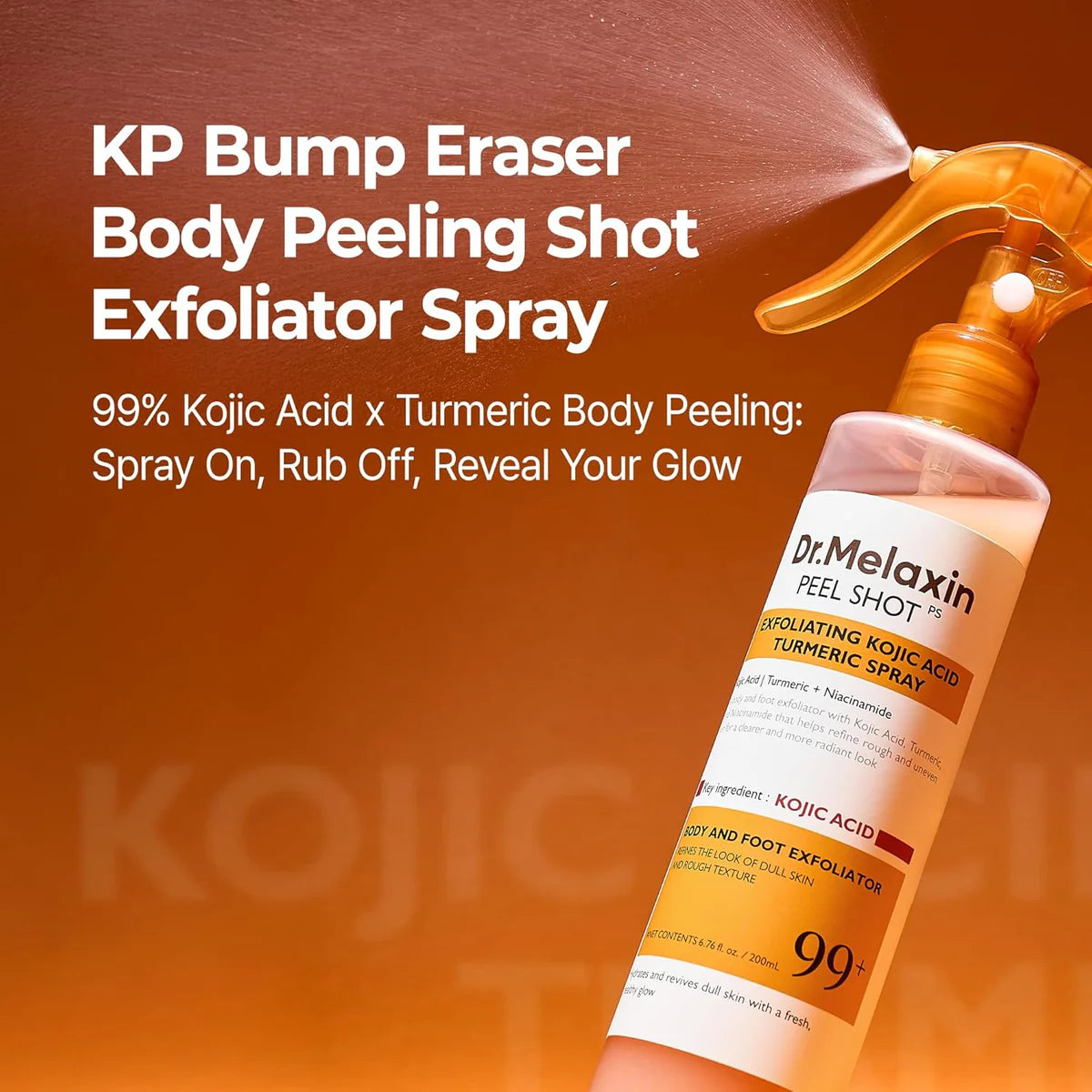 Dr.Melaxin - Peel Shot Exfoliating Kojic Acid Turmeric Spray | 200 ML