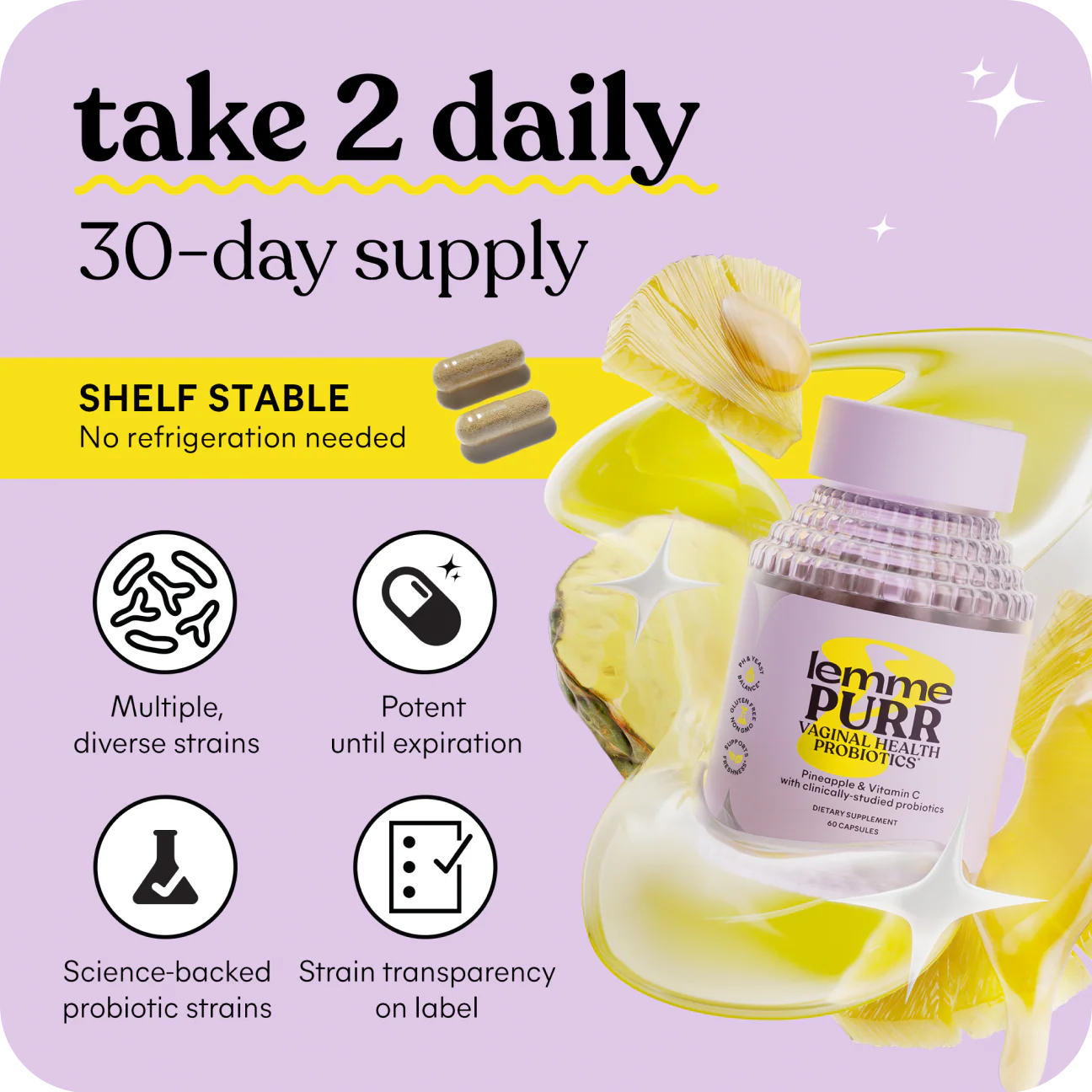 Lemme - Purr Vaginal Health Probiotics Capsules