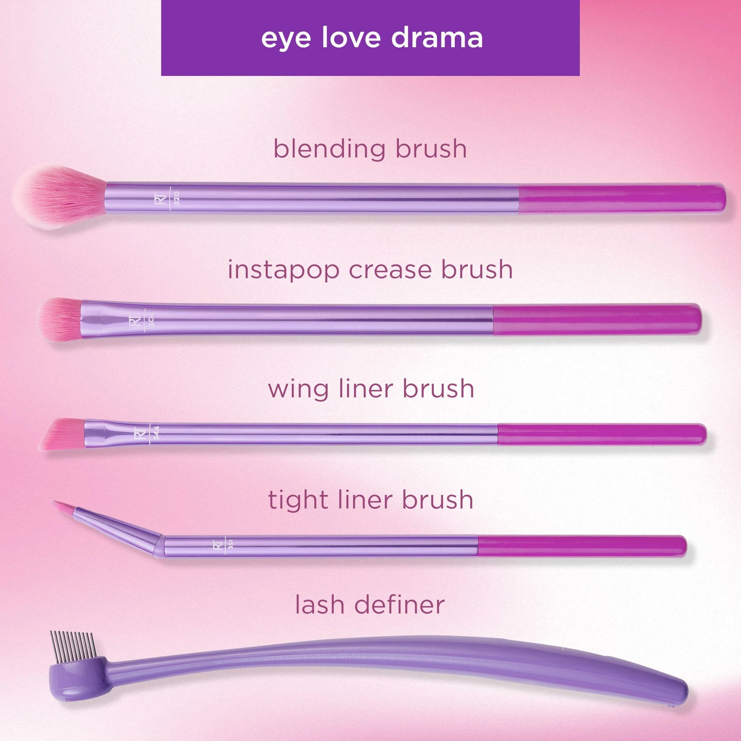 Real Techniques - Eye Love Drama Make Up Brush Set