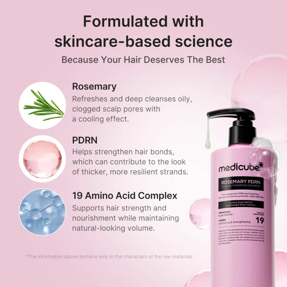 MEDICUBE - ROSEMARY PDRN COOLING THICKENING SHAMPOO | 400 ML