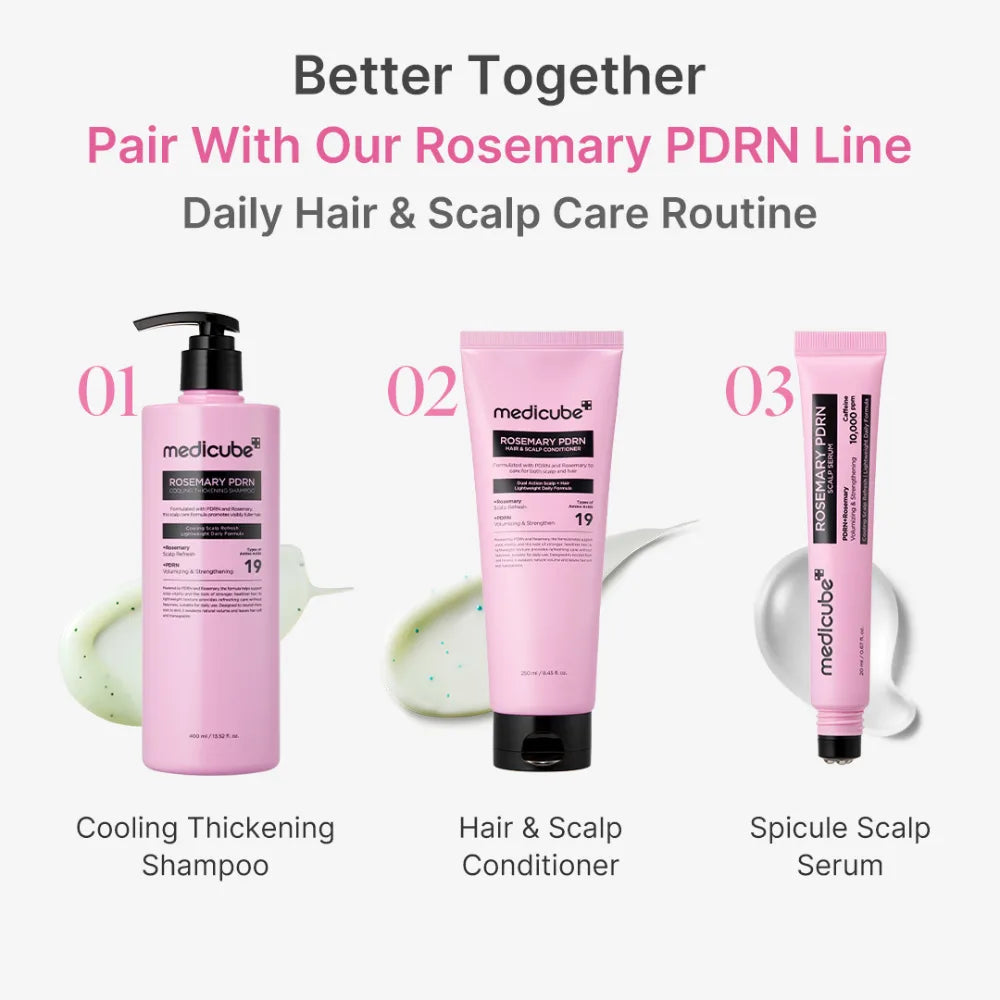 MEDICUBE - PDRN + ROSEMARY CAFFEINE 10,000 PPM SCALP SERUM | 20 ML