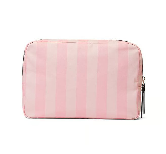 Victoria's Secret Wear Wash Travel Pouch White and Pink Two