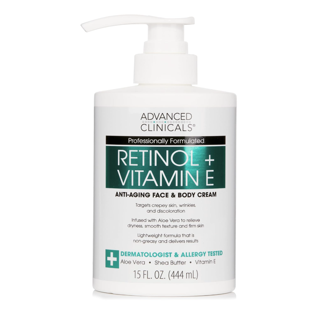 ADVANCED CLINICALS - Retinol + VITAMIN E Body Lotion | 444 ML
