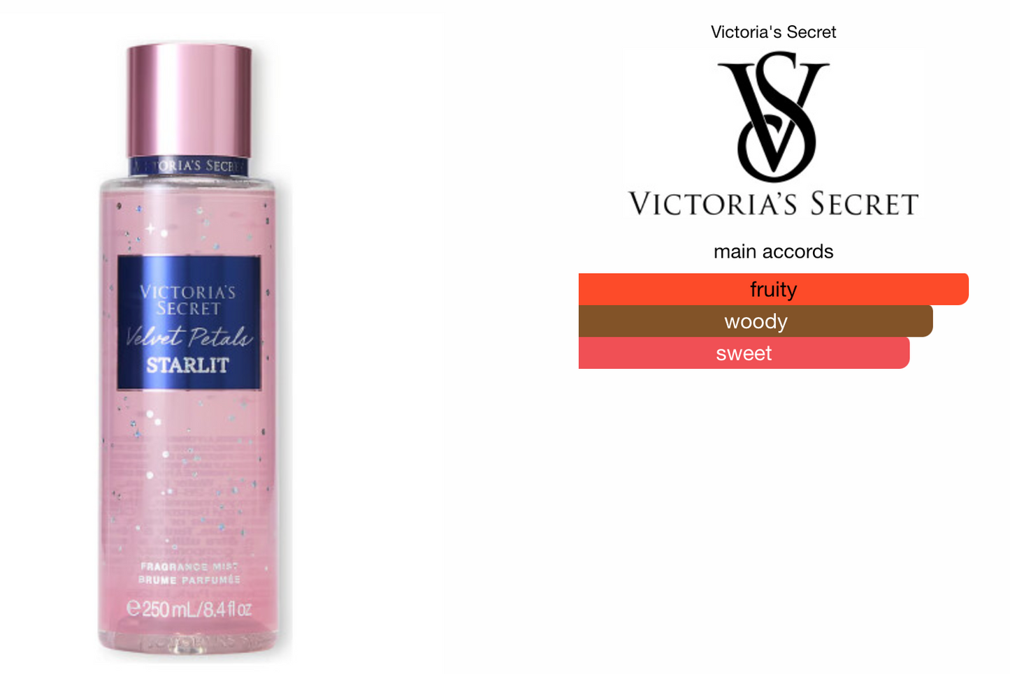 Victoria's Secret- Velvet Petals Starlit Mist | 250 mL