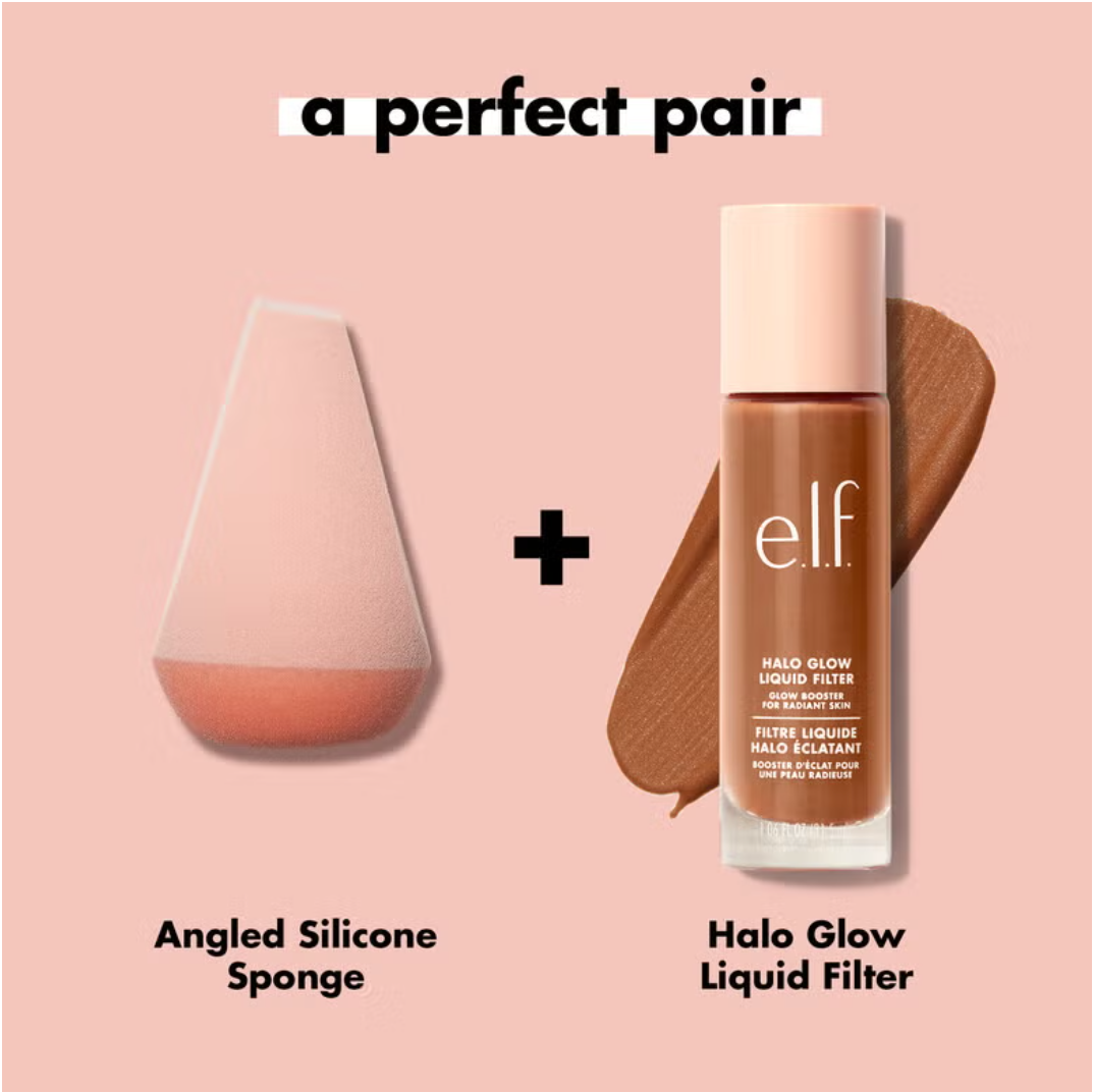 e.l.f - Halo Glow Angled Silicone Face Sponge