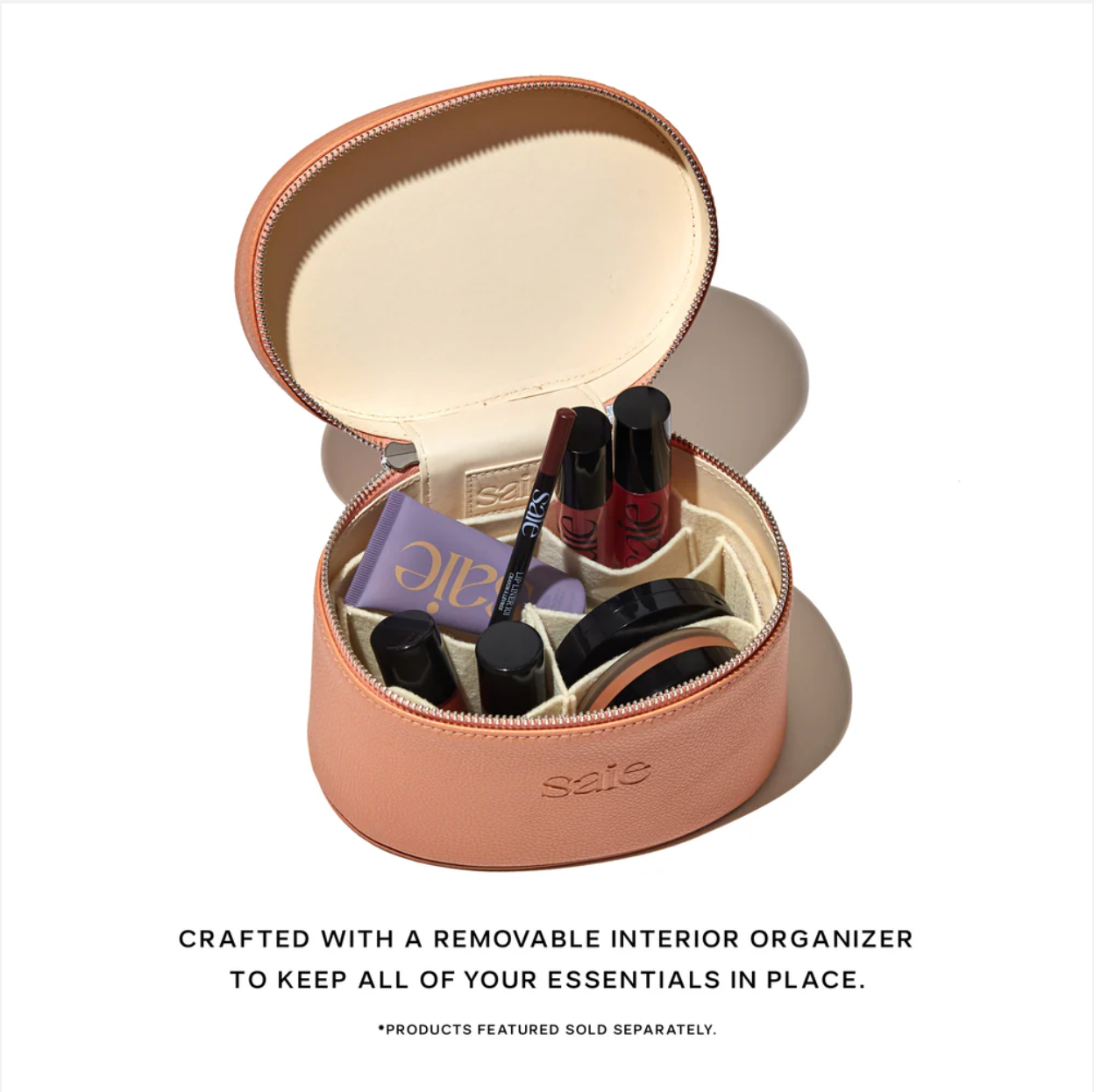 Saie - The Mini Vanity Case | Peach