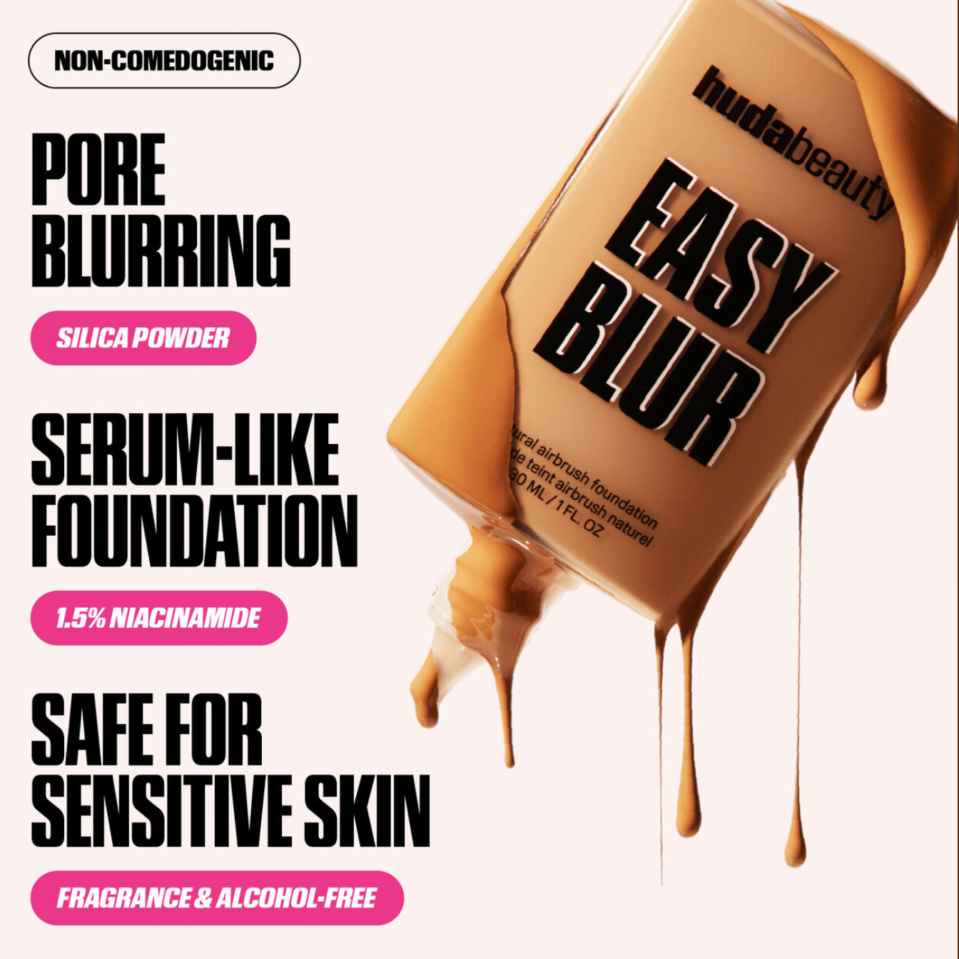 Huda Beauty - Mini Easy Blur Natural Airbrush Foundation with Niacinamide | 10 mL